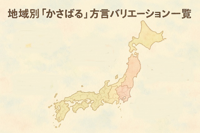 地域別「かさばる」方言バリエーション一