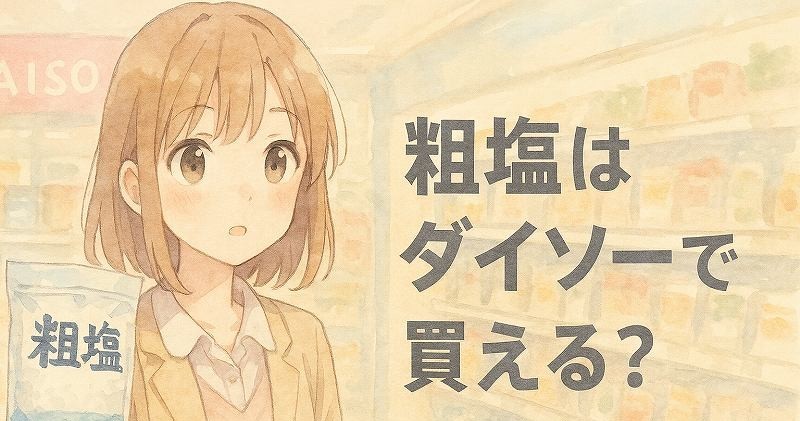 粗塩はダイソーで買える